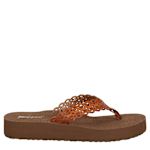 WOMENS TAYLIN FLIP FLOP SANDAL - COGNAC