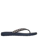 WOMENS MEDITATION LUXE FLIP FLOP SANDAL - NAVY