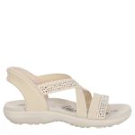 WOMENS SUMMER SPARKLE KNIT SLING SANDAL - NATURAL