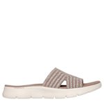 WOMENS GO WALK FLEX SANDAL - STARDUST - TAUPE