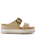 WOMENS DIANA MULE BUCKLE SANDAL - TAN