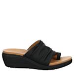 WOMENS ESHY WEDGE SANDAL - BLACK