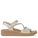 WOMENS FLICKA WEDGE SANDAL - CHAMPAGNE