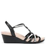 WOMENS MIAMI WEDGE SANDAL - BLACK