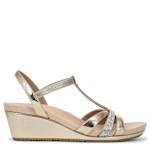 WOMENS MIMOSA WEDGE SANDAL - GOLD