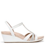 WOMENS MIMOSA WEDGE SANDAL - WHITE