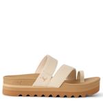 WOMENS BANDED HORIZON HI STRAPPY TOE LOOP SANDAL - OFF WHITE