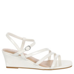 WOMENS VALENTINA WEDGE SANDAL - WHITE