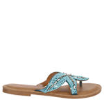 WOMENS AZAIRE FLAT SANDAL - TURQUOISE