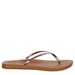 WOMENS CUSHION SLIM FLIP FLOP SANDAL - BRONZE
