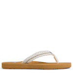 WOMENS PORTO BLING FLIP FLOP SANDAL - SILVER