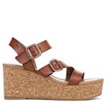 WOMENS ALI WEDGE SANDAL - BROWN