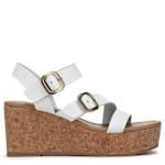 WOMENS ALI WEDGE SANDAL - WHITE