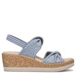 WOMENS RILEY WEDGE SANDAL - BLUE