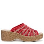 WOMENS VERY READY ESPADRILLE WEDGE SANDAL - RED