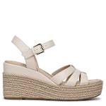 WOMENS HAVANA PLATFORM WEDGE SANDAL - LATTE