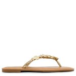 WOMENS SEASIDEE THONG SANDAL - GOLD