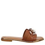 WOMENS INGRID SLIDE SANDAL - COGNAC