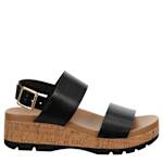 WOMENS SORAYA WEDGE SANDAL - BLACK