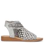 WOMENS ANUELLA HOODED WEDGE SANDAL - SILVER