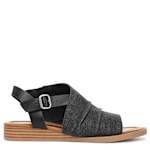 WOMENS ASPIRE HOODED WEDGE SANDAL - BLACK