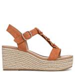 WOMENS ANNIKA 2 PLATFORM SANDAL - COGNAC