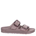 WOMENS ARIZONA ESSENTIALS BIG BUCKLE SLIDE SANDAL - PURPLE