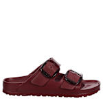 WOMENS ARIZONA ESSENTIALS BIG BUCKLE SLIDE SANDAL - WINE