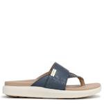 WOMENS ALL DAY PLATFORM FLIP FLOP SANDAL - BLUE