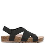 WOMENS LUNA WEDGE SANDAL - BLACK