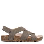 WOMENS LUNA WEDGE SANDAL - BROWN
