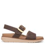 WOMENS POSIE SANDAL - DARK BROWN