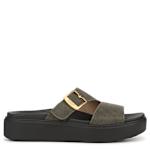 WOMENS MADISON CLOUD SLIDE SANDAL - OLIVE
