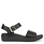WOMENS TIME OFF SKY WEDGE SANDAL - BLACK