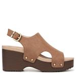 WOMENS WRENLEE PLATFORM WEDGE SANDAL - BROWN
