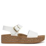 WOMENS HAPPY LUCKY WEDGE SANDAL - WHITE
