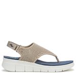 WOMENS EPIC THONG WEDGE SANDAL - TAUPE