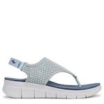 WOMENS EPIC THONG WEDGE SANDAL - LIGHT BLUE