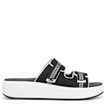 WOMENS VIV SLIDE WEDGE SANDAL - BLACK