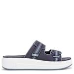 WOMENS VIV SLIDE WEDGE SANDAL - NAVY