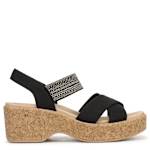 WOMENS VERIFY WEDGE SANDAL - BLACK