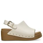 WOMENS DYLAN STUDDED PLATFORM SANDAL - OFF WHITE