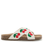 WOMENS MARYAM FOOTBED SANDAL - IVORY