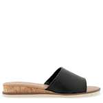 WOMENS DELANEY SLIDE SANDAL - BLACK