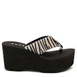 WOMENS CRUSH FLIP FLOP PLATFORM - CAMEL