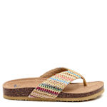 WOMENS ALOHA FLIP FLOP - NATURAL