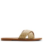 WOMENS ANDREYA RAFFIA SLIDE SANDAL - NATURAL