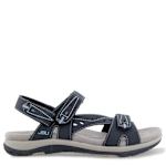 WOMENS STEPHIE VEGAN WIDE SANDAL - NAVY