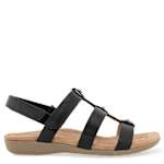 WOMENS VEGA FLAT SANDAL - BLACK