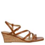 WOMENS VIANNA WEDGE SANDAL - COGNAC